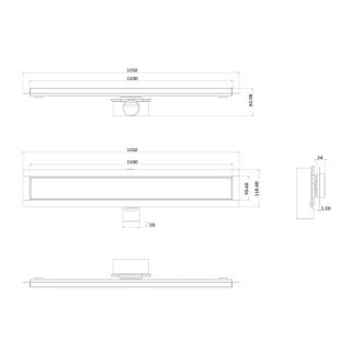 Душевой трап ALMAes Arianda AR110CH 110см хром